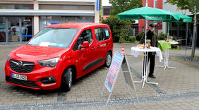 stadtmobil Infostand auf dem Reichenbacher Herbstmarkt