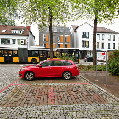 stadtmobil Station in Stuttgart Vaihingen