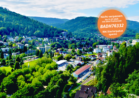 Aussichtsplattform Bad Herrenalb mit Info zu Vergünstigung für Neuanmeldungen