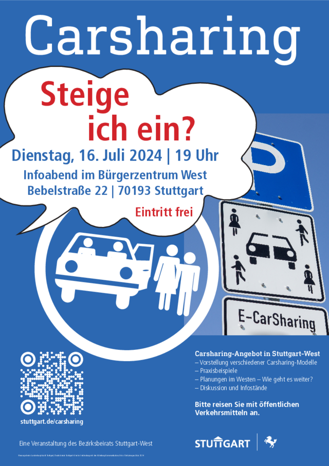 Info-Veranstaltung "Carsharing - steige ich ein?" Stuttgart-West